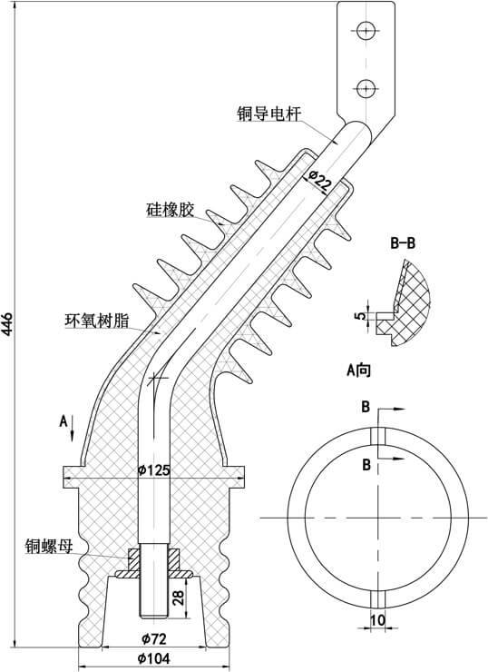 FZW28(vsp5) -12KV  隔離直、彎套管